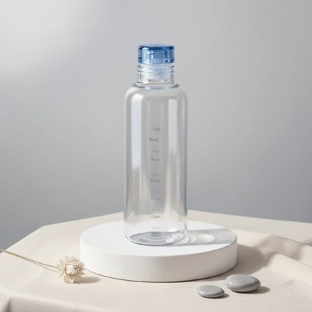 Bouteille d'eau en verre résistant transparent -adultes et enfants, les voyages, la gym, le quotidien -600Ml-( couleurs aléatoires ) thumbnail 1