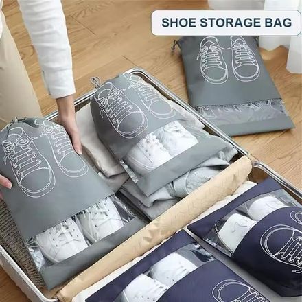 Lot De 3 Sacs À Chaussures : 44cm/32cm - Rangement Et Protection thumbnail 3
