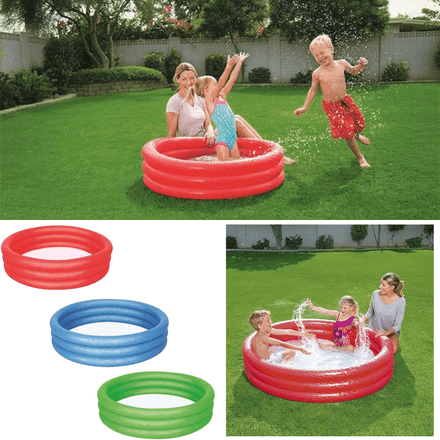 Piscine enfant compacte et facile à gonfler -122×25 cm (colleur aléatoire) thumbnail 1