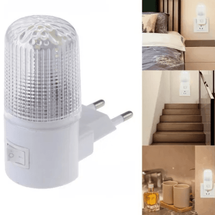 Lampe Led De Nuit À Prise Murale, Lumière Douce Avec Interrupteur thumbnail 1