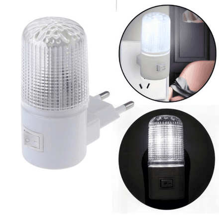 Lampe Led De Nuit À Prise Murale, Lumière Douce Avec Interrupteur thumbnail 2