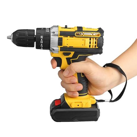 Perceuse sans fil 21V avec double batterie rechargeable pour bricolage et travaux domestiques thumbnail 3