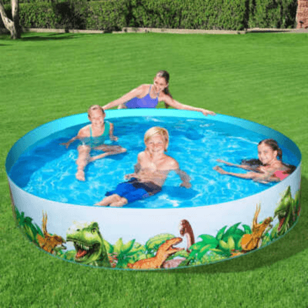 Bassine d’eau enfant en forme de dinosaure sans besoin de gonflage 1.83 m x 38 cm thumbnail 2