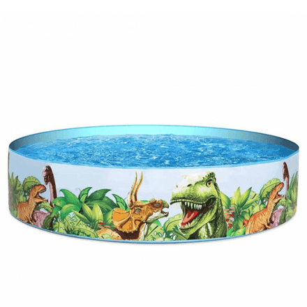 Bassine d’eau enfant en forme de dinosaure sans besoin de gonflage 1.83 m x 38 cm thumbnail 3