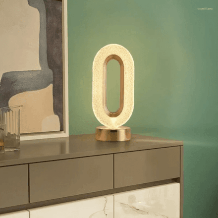 Lampe Décorative LED en Cristal – Variateur Continu et Télécommande pour Salon ou Bureau thumbnail 3