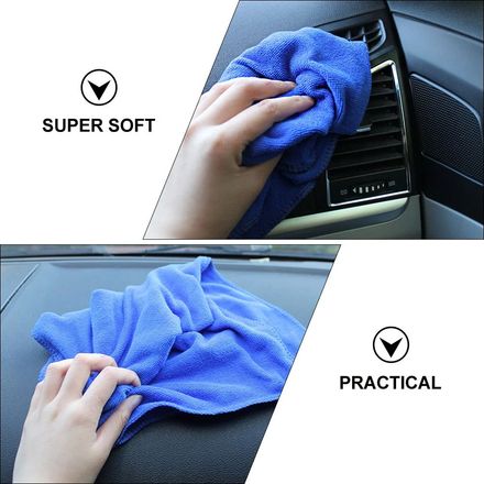 Serviette De Lavage De Voiture En Microfibre ,chiffon Anti-poussière, Serviette De Lavage (colleur Aléatoire) thumbnail 2