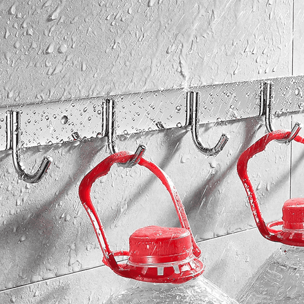 8 crochets en métal et aluminium pour salle de bain thumbnail 3