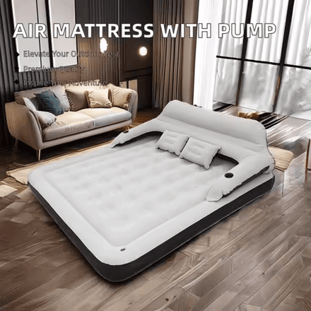 Matelas Gonflable avec Housse en Polyester et Cadre Plastique, Confortable Pour Un Usage Intérieur et Extérieur. thumbnail 3