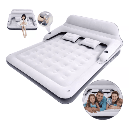 Matelas Gonflable avec Housse en Polyester et Cadre Plastique, Confortable Pour Un Usage Intérieur et Extérieur. thumbnail 4