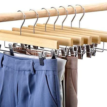 Optimisez L’espace de Votre Dressing avec Nos Cintres en Bois pour Jupes thumbnail 1