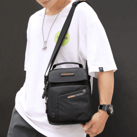 Sac à Bandoulière en Nylon Léger pour Homme et Femme, Cartable de Voyage (couleur aléatoire) thumbnail 2