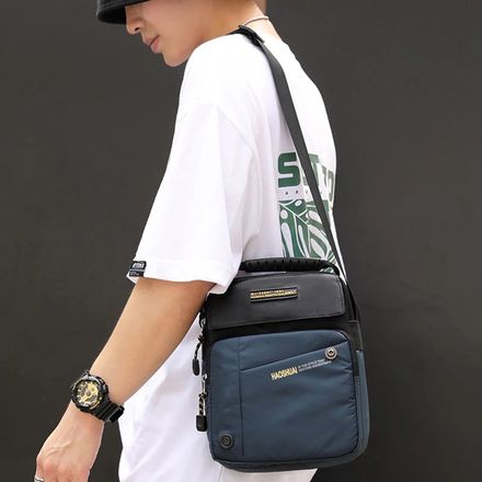 Sac à Bandoulière en Nylon Léger pour Homme et Femme, Cartable de Voyage (couleur aléatoire) thumbnail 3