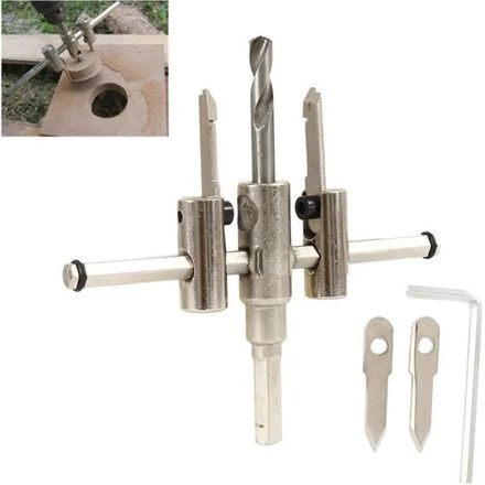 Outils de Menuiserie Avancés Scies Cloches Circulaires Réglables en Argent thumbnail 3
