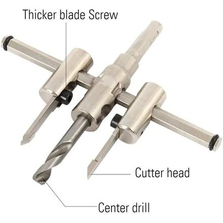 Outils de Menuiserie Avancés Scies Cloches Circulaires Réglables en Argent thumbnail 4