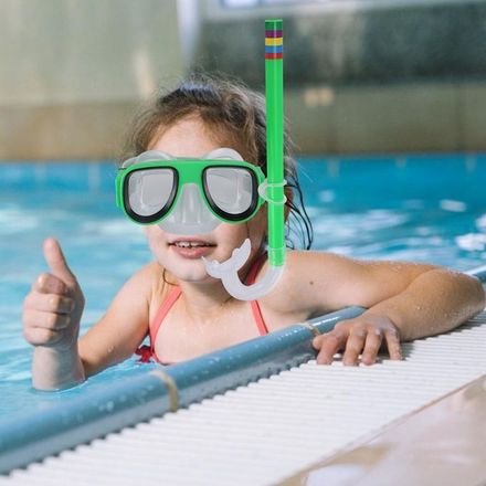 Ensemble de Plongée Enfant avec Masque et Tube Respiratoire (couleur aléatoire) thumbnail 2
