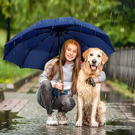 Parapluie de Voyage Portable pour Hommes et Femmes ( couleur aléatoire ) thumbnail 3