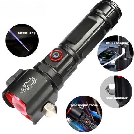 Lampe Torche LED Rechargeable USB pour l’Exploration et la Sécurité thumbnail 1