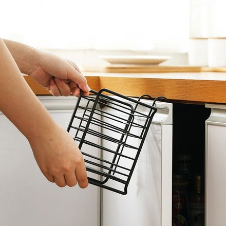 Porte-Baguettes en Fer Forgé avec Rangement Intégré pour Cuillères de Cuisine thumbnail 2