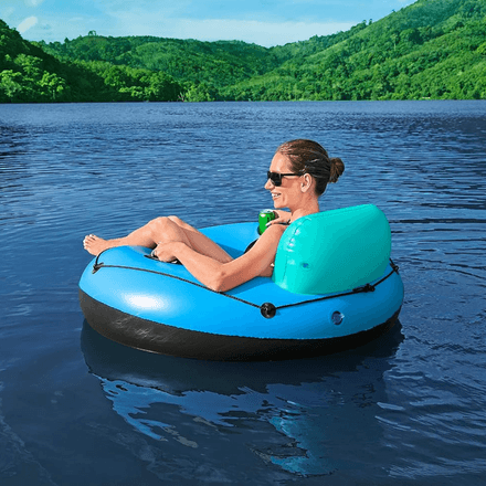 Chaise de Piscine Gonflable de Luxe pour Adultes avec Dossier Confort thumbnail 2