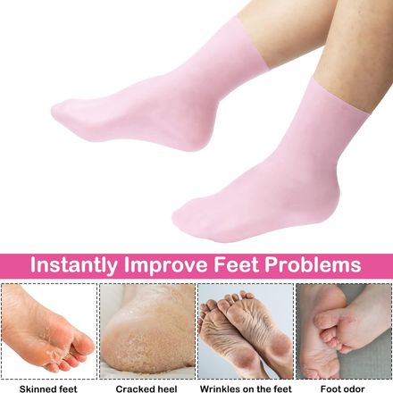 Lot De 2 Paires Chaussettes Hydratantes En Silicone thumbnail 3