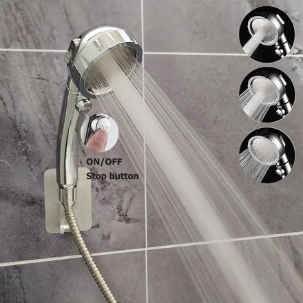 Pommeau De Douche Économie D’eau Avec Rotation À 360 Degrés Et Ventilation Intégrée thumbnail 1
