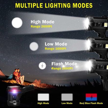 Lampe Torche Rechargeable Haute Intensité avec LED thumbnail 4