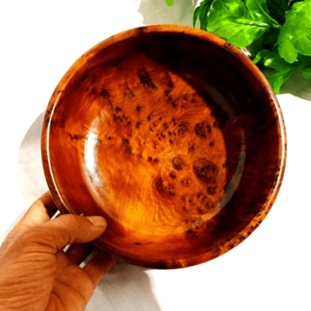 Bol Artisanal en Bois Naturel thumbnail 2