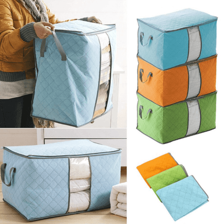Sac De Rangement Pliable Pratique Pour Optimiser L’espace Des Vêtements ( Couleur Aléatoire) thumbnail 1