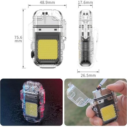 lluminateur Portable Mini Torche Électrique COB Rechargeable USB thumbnail 3