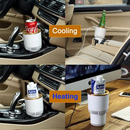 Mini Réfrigérateur De Voiture Portable Intelligent Pour Boisson, Lait Café, Thé 12v (couleur Aléatoire) thumbnail 3