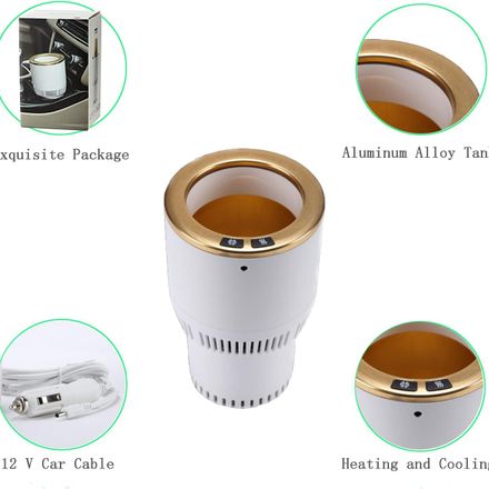 Mini Réfrigérateur De Voiture Portable Intelligent Pour Boisson, Lait Café, Thé 12v (couleur Aléatoire) thumbnail 4