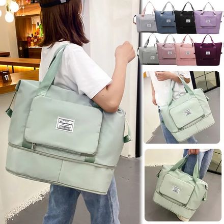Sac de Voyage Pliable pour Femmes, rangement de sport de grande capacité (colleur aléatoire) thumbnail 1