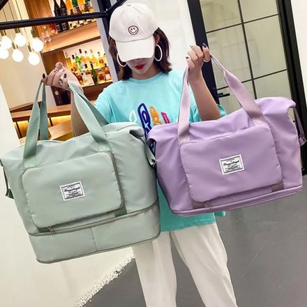 Sac de Voyage Pliable pour Femmes, rangement de sport de grande capacité (colleur aléatoire) thumbnail 3