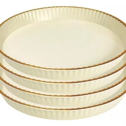 Assiettes en plastique réutilisables 15 cm pour pique-nique, camping et fête (colleur aléatoire) thumbnail 2