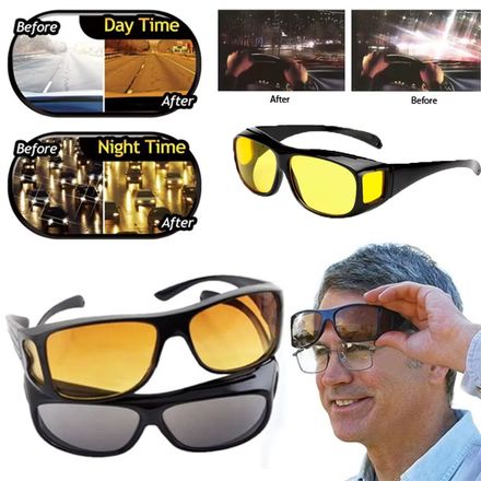 Lot de 2pcs sur-Lunettes HD – pour Conduite Nocturne et en Plein Soleil thumbnail 1