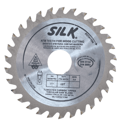 Lame de scie circulaire pour la coupe du bois – 115 mm, 40 dents en carbure de tungstène thumbnail 4