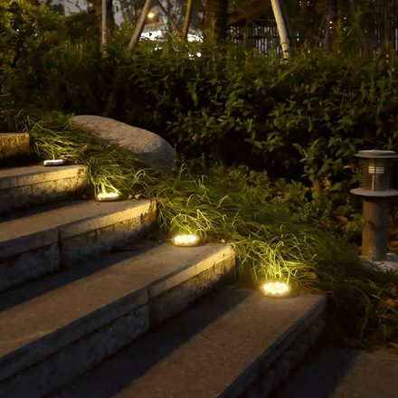 Lampes Solaires Led Encastrables Au Sol – Étanches Pour Jardin Et Extérieur thumbnail 3