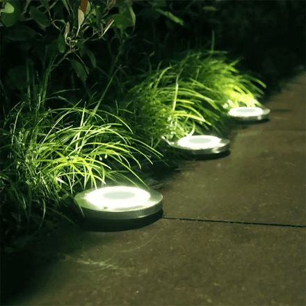 Lampes Solaires Led Encastrables Au Sol – Étanches Pour Jardin Et Extérieur thumbnail 4