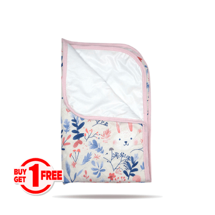 Tapis à Langer Bébé Imperméable Câlins Lapins 50x80 cm - Un acheté le 2éme est offert thumbnail 2