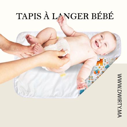 Tapis à Langer Bébé Imperméable Jungle en fête 50x80 cm - Un acheté le 2éme est offert thumbnail 4