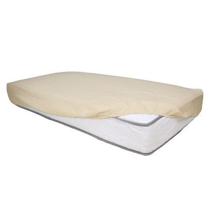 Drap Housse Bébé Beige Sable (60x120cm) // Doux & Antiallergique thumbnail 1