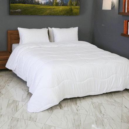 Couette Blanche en Microfibre Kasbah – Antiallergique & Douce  thumbnail 1