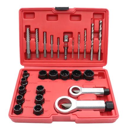 26 Pièces d’Extraction de Vis endommagées avec Boîte de Rangement thumbnail 1