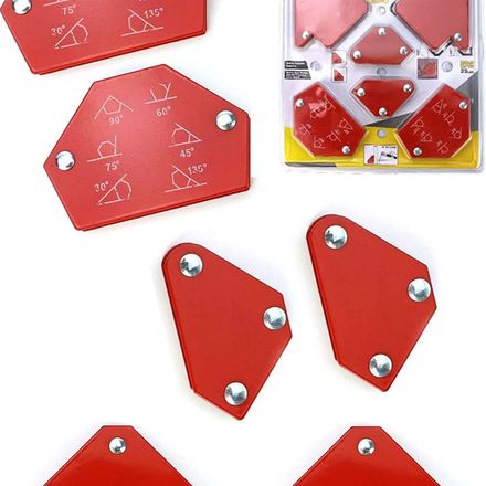Ensemble de Supports Magnétiques Puissants pour Soudure – Lot de 6 Aimants de Positionnement thumbnail 1