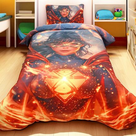 Housse de couette Fille Gardienne de la Flamme - 1 Place - (160x220 cm) + 1 Taies d’Oreiller thumbnail 1