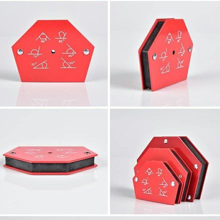 Ensemble de Supports Magnétiques Puissants pour Soudure – Lot de 6 Aimants de Positionnement thumbnail 3