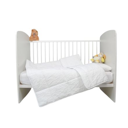 Couette Bébé Blanche Iberia (110x125 Cm) - C+++ Et Antiallergique thumbnail 3