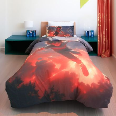 Housse de Couette Garçon Maître de Magma 1 Place - (160x220 cm) + 1 Taies d’Oreiller   thumbnail 1