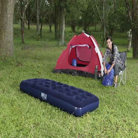 Matelas De Camping Extra Large À Flockage Classique, Pliable Et Mince thumbnail 1