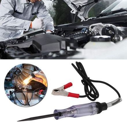 Testeur de Circuit Électrique avec Indicateur Lumineux Intégré 6V 12V 24V thumbnail 3
